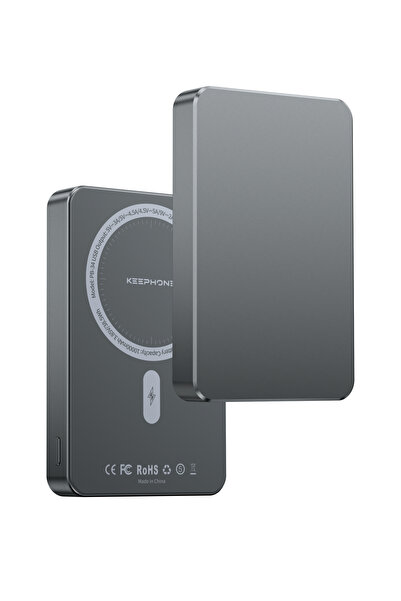 KeepHone PB34 Apple Samsung Uyumlu 10.000 mAh 15W Manyetik Hızlı Şarj Özellik...