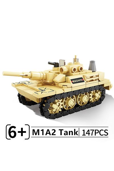 Choice 147 قطعة بدون صندوق MOC 99A دبابة قتال رئيسية M1A2 حرب مركبة مدينة عسكرية سيارة مكعبات بناء كلاسيكية