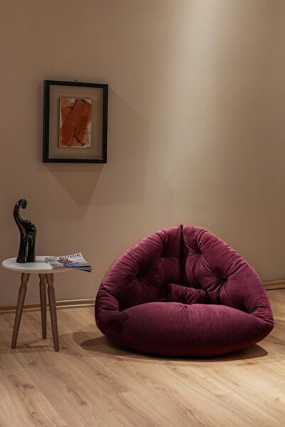 Berta Concept Floki Tekli Koltuk Berjer Mor