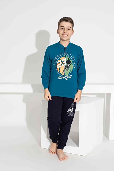 gültekin bebe 6-11 Yaş Erkek Çocuk 23 Legend Pijama 3917200 - PETROL MAVİSİ