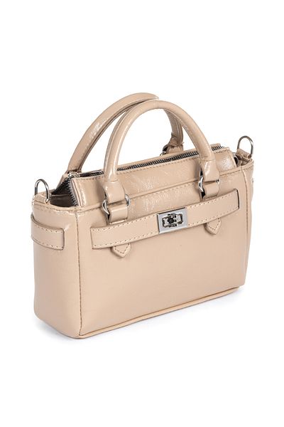 macharel jeans Women's New Season Belt Buckle Detailed Zippered Shoulder Bag