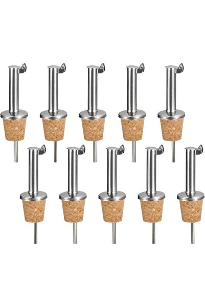 Choice1 10 قطع من سدادات زجاجات النبيذ المصنوعة من الفولاذ المقاوم للصدأ، فوه...