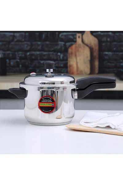 ROYALFORD 5 Liter Stainless Steel Pressure  Cooker, RF10185N