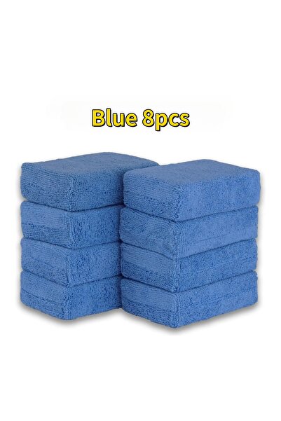 choice2 8PCS Blue 8PCS Microfibre Car Wax Applicator Pads Soft Auto Detailing...