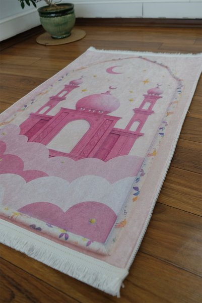 DEKOMOD Digital Printed Non-Slip Base Artificial Intelligence Design Educational Small Child Prayer Mat Prayer Mat 60 X 100