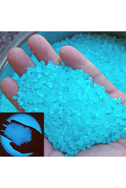 Choice 3-5mm (0.12-0.2inch) 1000Pcs-BLUE 1000pcs 3-5mm Luminous Sand Glow In Dark Pebbles Stone Home Garden