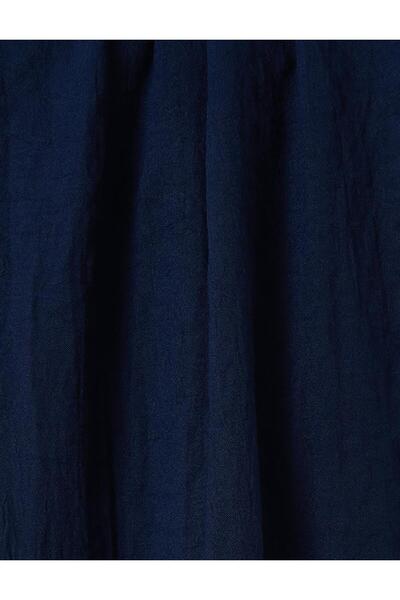 Kayra Navy Blue Krash Shawl