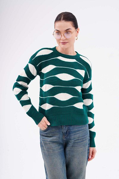 ŞİMAL Tricotaj largi cu model Pulover tricotat dama - 245146