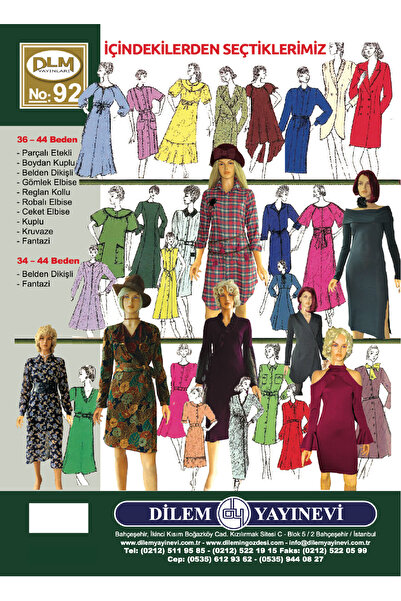 Genel Markalar Provasız Elbise Giyim Kalıpları