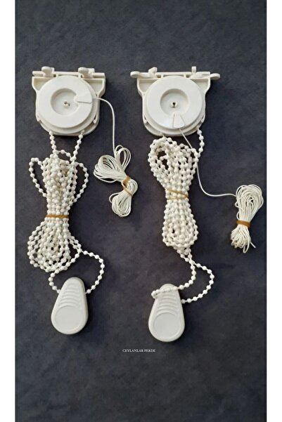 Ceylanlar perde ΛΕΥΚΟΣ ΜΗΧΑΝΙΚΟΣ ΜΗΧΑΝΙΣΜΟΣ ΜΕ ΧΑΝΤΡΕΣ Κ διπλό πέτο ΜΕΣΑΙΟ ΠΙΛΕ (1/2,5)