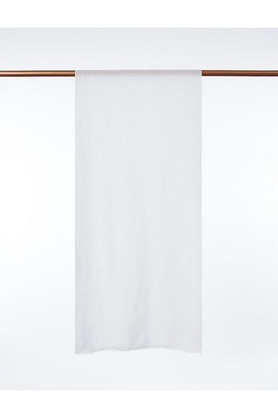 Kayra Optical White Wrap Shawl