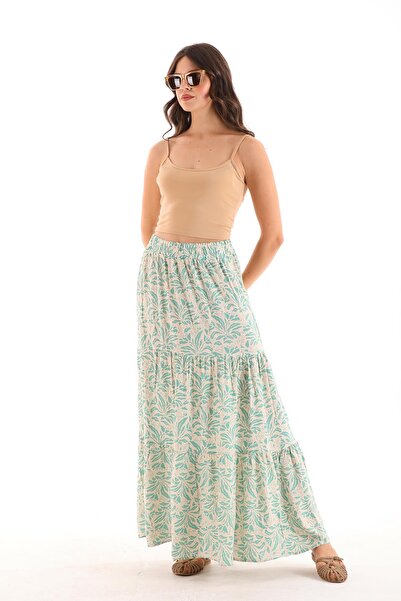 ŞİMAL Women's Patterned Long Skirt 250004   -