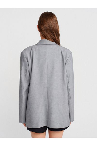 Dilvin Gray Blazer Jacket
