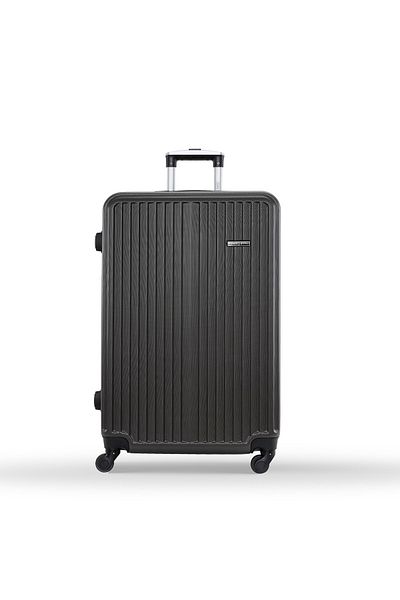PARAJOHN Vertex Large Size ABS Hardside Spinner Luggage Trolley – Lightweight 30KG 4-Wheel, 28 Inch, Grey