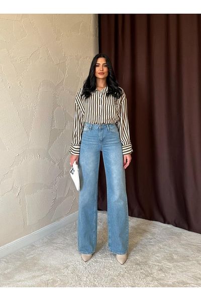 JANES Pantaloni de blugi confortabili albastri