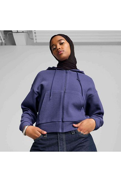 Puma Her Crop Full-Zip Hoodie