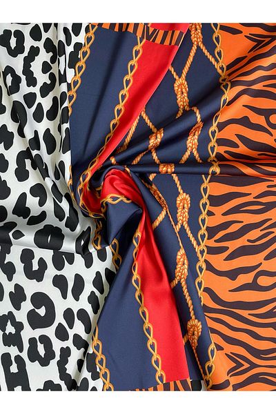 Bolder Scarf Animal Patterned Scarf 70*70 cm