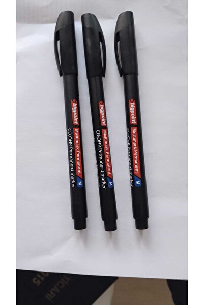 Bigpoint Asetat Kalem M Siyah 3 Lü Set