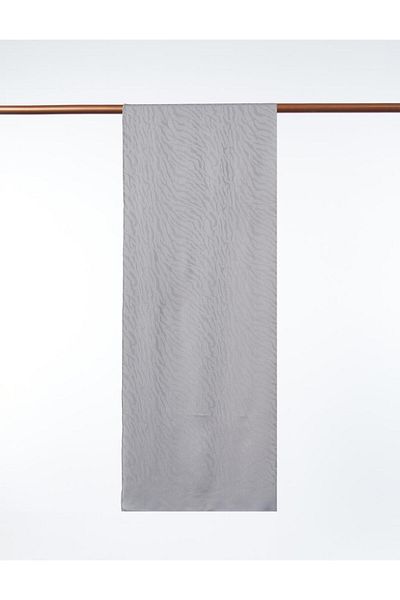 Kayra Gray Zebra Pattern Shawl