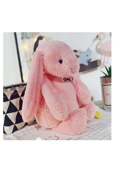 Sole My Sleeping Friend Long Ear Bunny with Bow Tie Plush Rabbit 65 Cm