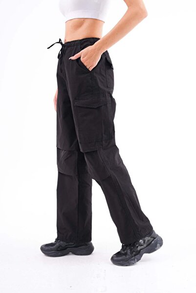 ŞİMAL Women's Cargo Pocket Detailed Parachute Pants 250235   -