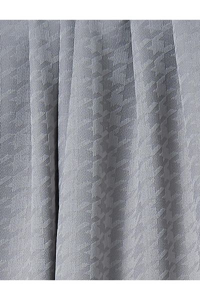 Kayra Gray Mini Goose Feet Patterned Shawl