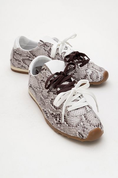 LuviShoes Pantofi sport de damă din piele naturală cu model gri CREA