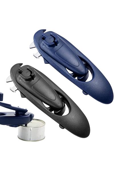 COOYA 8 in 1 Can Opener for Elderly Weak Hand, Arthritis Hands, Smooth Edge Food-Safe Stainless Steel