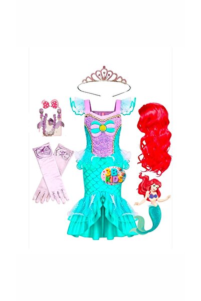 BATALLI peruklu deniz kızı kostüm seti