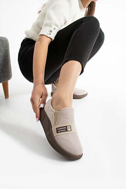 Getcho Umaro Kadın Günlük Slip-on Ayakkabı Kalın Taban Rahat Yürüyüş Için Bağcıksız Spor Stil Konforlu