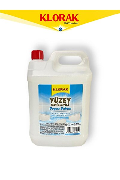 Klorak YÜZEY TEMİZLEYİCİ BEYAZ SABUN 4000 ML