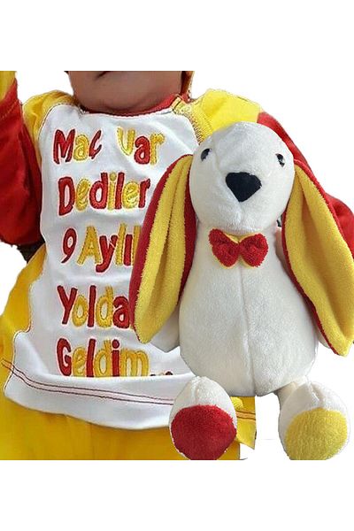 Sole My Sleeping Friend Long Ear Bunny with Bow Tie Plush Rabbit 65 Cm