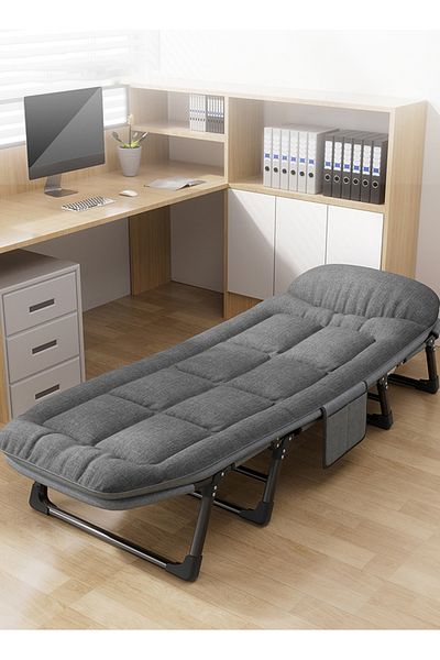 ETG Outdoor Camping Home Office Installation-Free Folding Bed, Suitable for Camping, Beach
