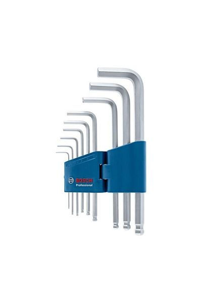 Bosch Professional Hex Allen Key Set 9 Items 1,5-10mm 1600A01Th5