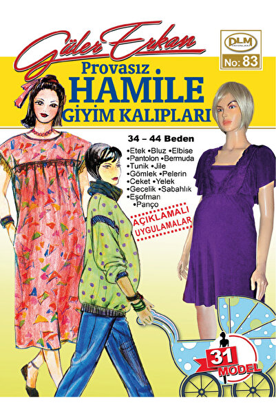 Genel Markalar Provasız Hamile Giyim Kalıpları No:83