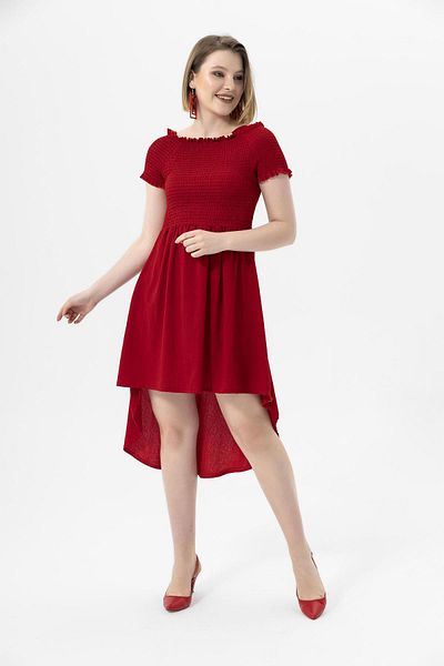 ŞİMAL Rochie de damă Gipeli cu spatele lung Raschel 240016   -