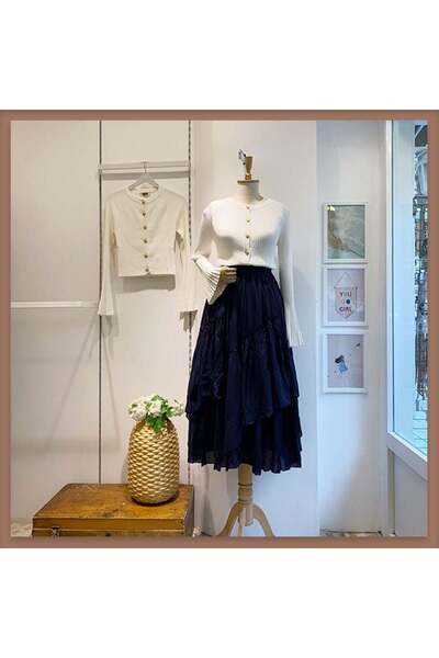 Faya Boutique Lacivert ajouter vual keten etek