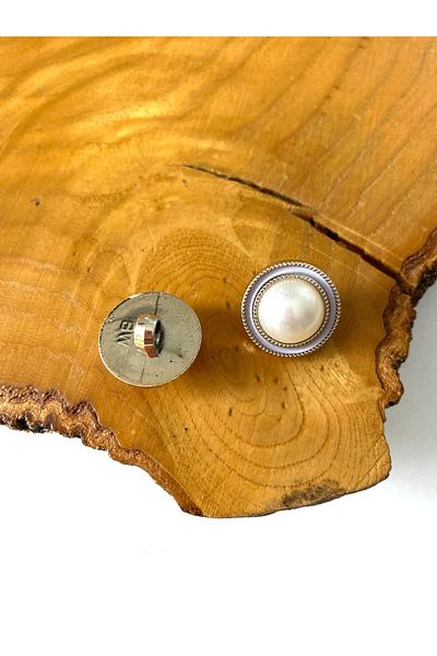 canan dizayn Gold Pearl Button 18 Mm(28 Size)(12 Pcs)