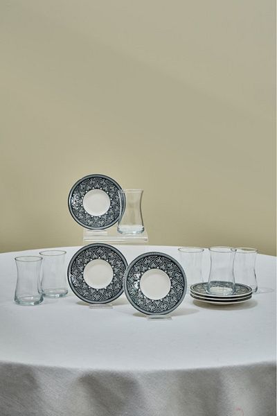Karaca Lenny 12 Piece Tea Set for 6 People