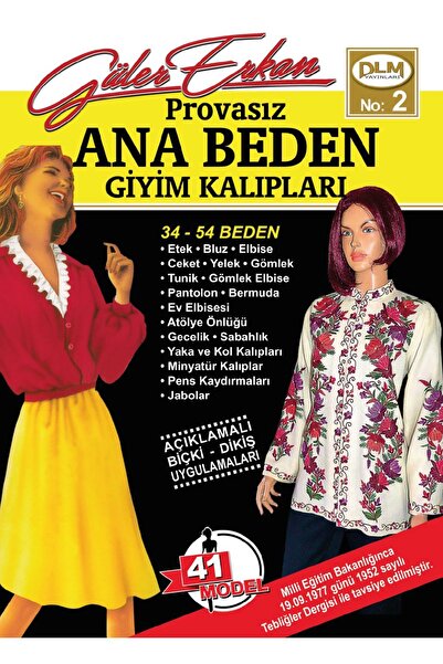 Genel Markalar Güler Erkan Provasız Ana Beden Giyim Kalıpları