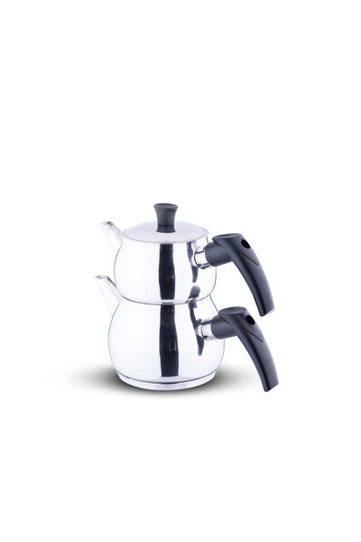 BYKARDELEN إبريق شاي أسود صغير ذاتي التصريف