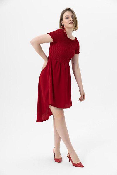 ŞİMAL Rochie de damă Gipeli cu spatele lung Raschel 240016   -