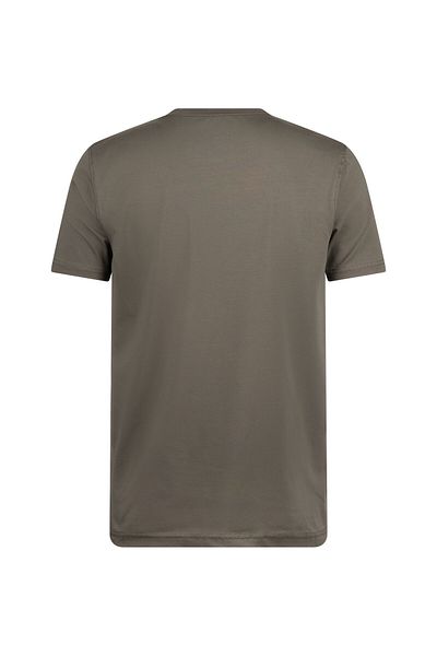 Hatemoğlu Βαμβακερό μπλουζάκι Khaki Regular Fit Crew Neck