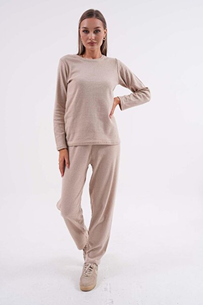 ŞİMAL Women's Embroidered Camisole Two-Piece Set 255012 -