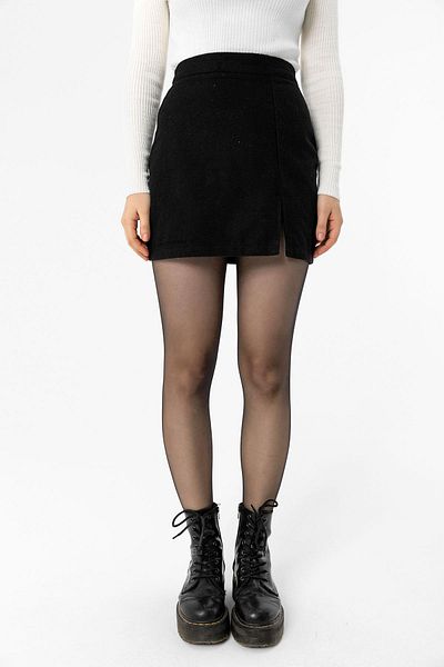 ŞİMAL Fusta mini de damă cu fante - 245018