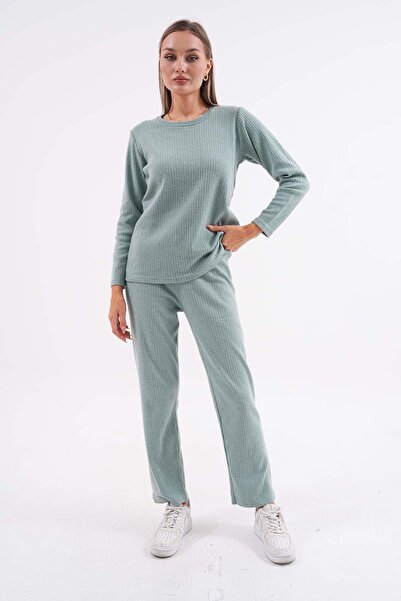 ŞİMAL Women's Embroidered Camisole Two-Piece Set 255012 -