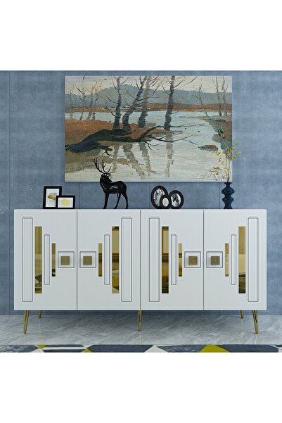 DEMONTE DECOR SEDUNADD (KB150) KONSOL BEYAZ-ALTIN