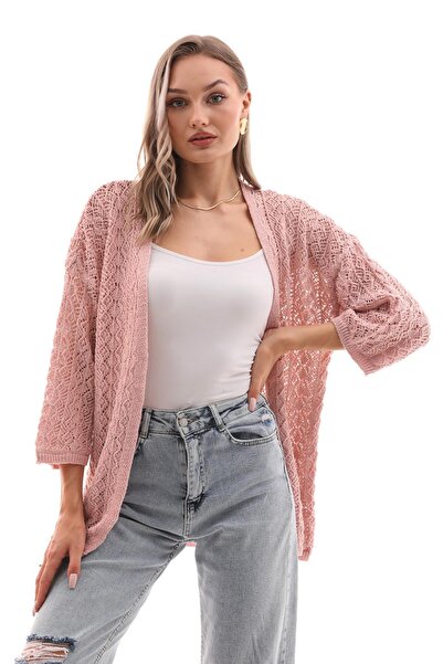 ŞİMAL Kadın Önü Açık Ince Örme Hırka 250345 -