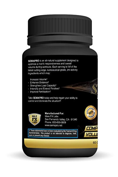 Semapro - Extreme Semen Volumizer and Male Energy Formula - All Natural Endurance, Stamina & Health