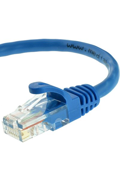 Mediabridge كابل توصيل إيثرنت CAT6 (25 قدمًا) موصلات RJ45 مع جهات اتصال مطلية...
